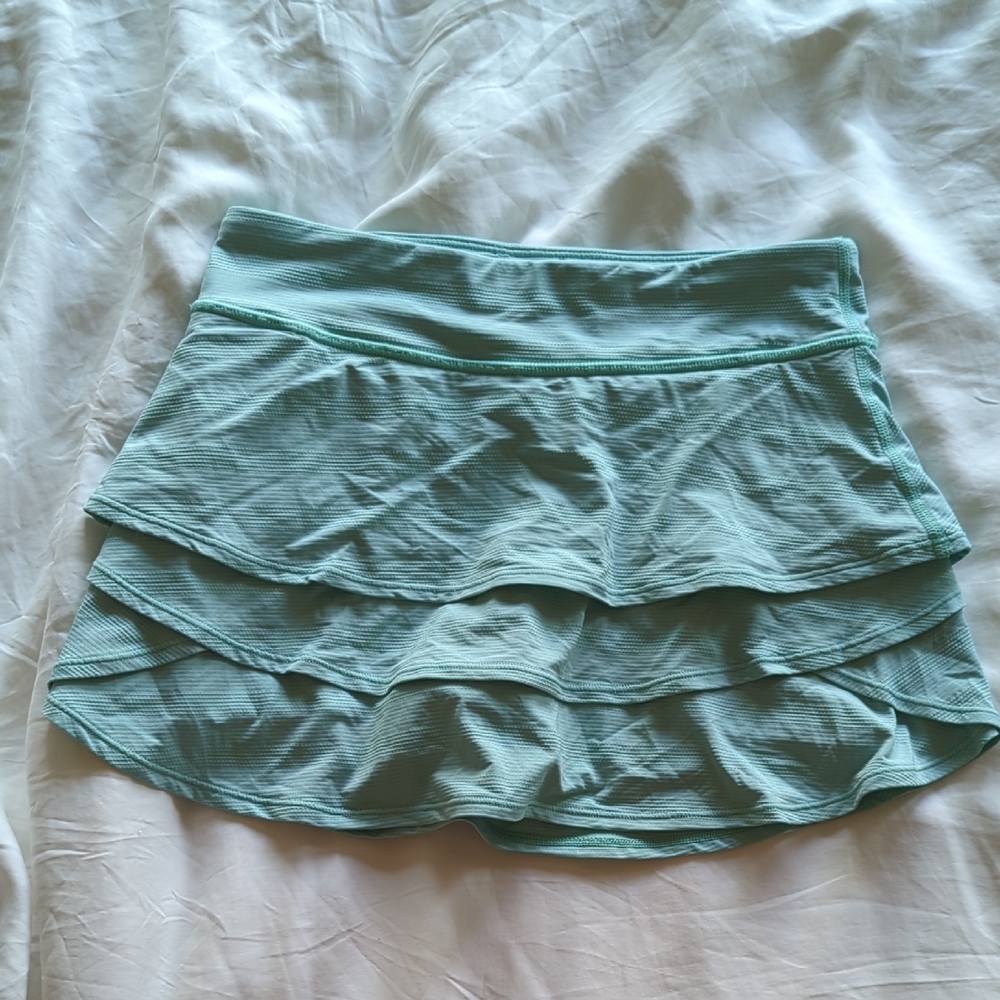 Athleta Mint Green Tiered Skater Skirt